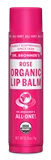 Dr. Bronner's - Organic Lip Balm, Rose (0.15 oz)  有机玫瑰润唇膏