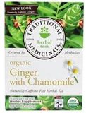 Traditional Medicinals - Organic Fair Trade Ginger with Chamomile Tea (16 bag)  公平貿易有機薑茶