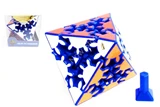 Timur Gear Corner Turning Octahedron with Gear Stickers Blue Body