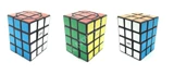 Calvin's 3x3x5 Semi-Super i-Cube (one circle, center-shifted 3x3x4) with Evgeniy logo Black Body