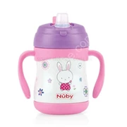 美国 Nuby 双层不锈钢保温鸭嘴学习杯220ml–兔子     [清货特价 : HK$99]