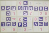 3x3 Purple Calendar Stickers Set (for cube 56x56x56mm)