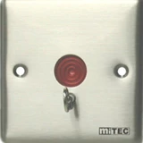 miTEC MSA-210M Stainless Steel Panel Panic Button w/Reset Flush Mount Type