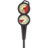 Scubapro 2 Gauge Console (Metal Pressure Gauge + Depth) Bar