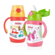 Nuby 不锈钢真空按键式保暖吸管杯280ml   [清货特价 : HK$161]