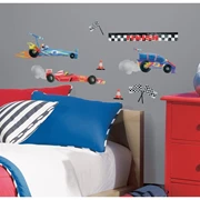 美国 RoomMates 墙壁贴 - Racing Cars Wall Decals      [清货特价 : HK$118]