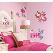 RoomMates (USA) 墙壁贴 - Hello Kitty Floral Boutique Decals     [清货特价 : HK$132]