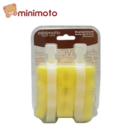 Minimoto 海棉奶瓶刷 替換刷頭 兩個裝;標準型