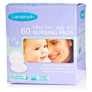 Lansinoh Ultra thin, stay dry Nursing Pads (Pack of 60)   [Member price : HK$108]