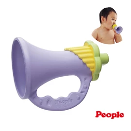 日本People 彩色喇叭型嬰兒牙膠 (米原料,完全不含塗料)