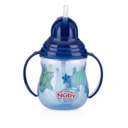 Nuby 咔嗒雙耳彈跳360度吸管杯(幾何款)   [會員價 : HK$53]