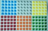 5x5 Super Triangle Cube Stickers set (for cube 62x62x62mm)