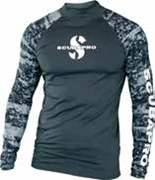  SCUBAPRO-GRAPHITE-RASHGUARD-UPF50-LS-MEN-XS