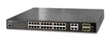 PLANET GS-4210-24P4C 24-Port 10/100/1000T 802.3at PoE + 4-Port Gigabit TP/SFP Combo Managed Switch/220W