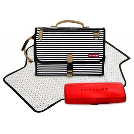 美國Skip Hop Pronto便攜式多功能嬰兒換片墊-黑色條紋