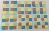2x2 Tartan Cube Stickers set (for cube 50x50x50mm)