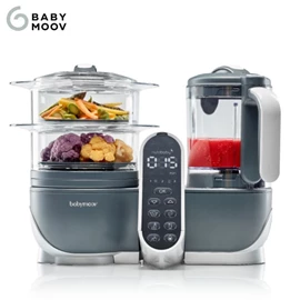 法國 Babymoov Nutribaby+ 6合1蒸煮食物攪拌調理機/ 工業灰