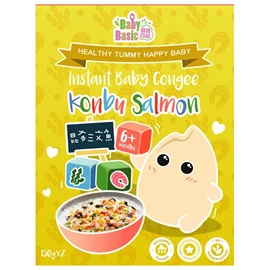 Baby Basic 寶寶百味 即食有機米米粥(昆布三文魚)-150g x 2