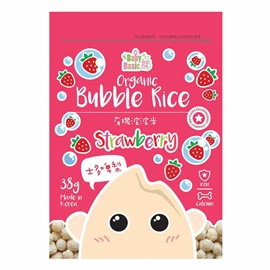 Baby Basic 寶寶百味 有機早餐波波米(士多啤梨) - 38g