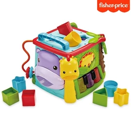 美國Fisher price 可愛動物積木盒