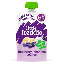 英国Little Freddie 有机蓝莓香蕉希腊式乳酪(6个月起)-100g