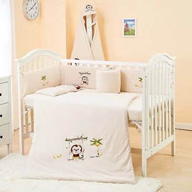 Lenny World 嬰兒床品套裝(針織)-活潑小猴 9件套