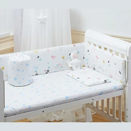 Lenny World 嬰兒床圍(紗布)-清晨小鳥