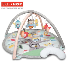 美國Skip Hop 友好森林活動地墊-灰色/粉彩色
