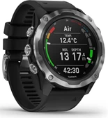 Garmin Descent Mk2 Stainless w/Rubber Strap - English