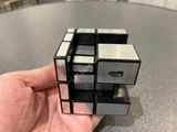 Gray Mirror Illusion Inside II (Black Body, Silver Label) in Small Clear Box