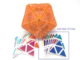 Evgeniy Icosahedron Standard Ice Orange Body (DIY Dark 10-Color Sticker Set, limited edition)