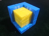 Gray Mirror 4x4x4 Illusion Inside (Blue & Yellow) (Lee Mod)