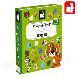法國Janod 遊戲磁鐵書-動物