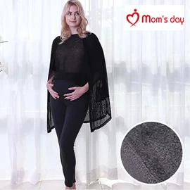 韓國Mom’s day 高級優質托腹拉絨孕婦緊身褲(Leggings)-黑色