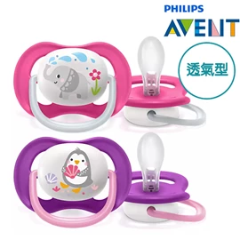 英國 Avent 安撫奶嘴(2個裝)-透氣型 6-18M