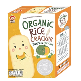 Apple Monkey 有机DHA牙仔饼(低敏)-30G(3G X 10包)南瓜味