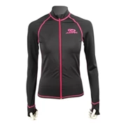 AROPEC LYCRA ZIPPER RASH GUARD LADY PINK