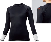   GULL Women's Rash Guard L/S II BK/WH