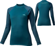  GULL Women's Rash Guard L/S II-GN/Dot GN