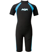  AQA Kid's Spring Suit-Black/Light Blue