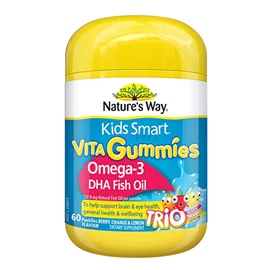 澳洲Nature's Way Omega-3 DHA 兒童魚油軟糖-60粒