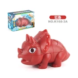 Triceratops Dinosaur 2x2x3 Puzzle Red Body