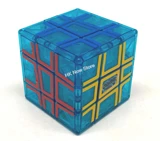 Oskar Sloppy 3x3x3 Cube Ice Blue (DIY 6-Color H-Hollow Stickers, limited edition)