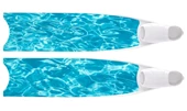 Leaderfins Carbon Fiber Bi-Fins - White Pockets/White Ribs