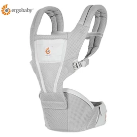 美國Ergobaby Alta 坐墊式背帶-透氣款 珍珠灰