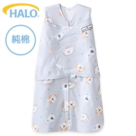 美國Halo Swaddle 二合一嬰兒包被睡袋-純棉 1.5TOG;小老虎樹熊