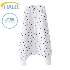 美國Halo Early Walker 嬰幼兒褲腳型睡袋-抓毛 1.0TOG;黑碎星