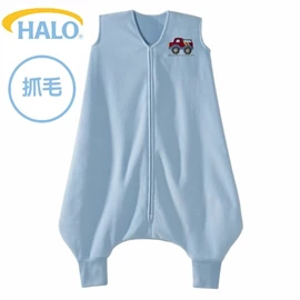 美國Halo Big Kids 幼兒褲腳型睡袋-抓毛 1.0TOG;藍車