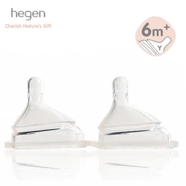 新加坡hegen 防胀气智慧奶嘴-6个月以上 Y形孔 两个装