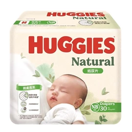 美國Huggies Natural 親膚紙尿片-初生1碼 30片